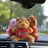 Brown bear plush toy, cute throw pillow, fabric home decoration, children's gift details Picture